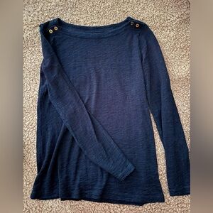 J. Crew Navy Painter Tee